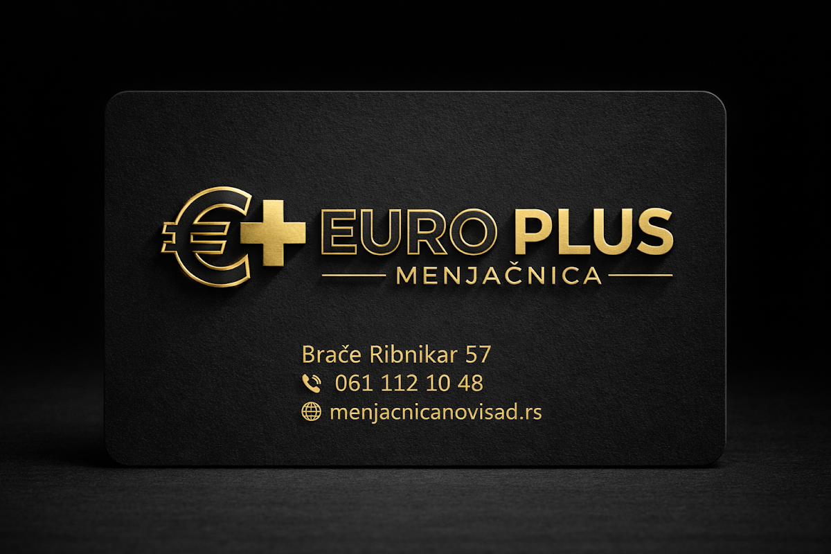 Izlog — ''EURO PLUS NS'' мењачница, Нови Сад
