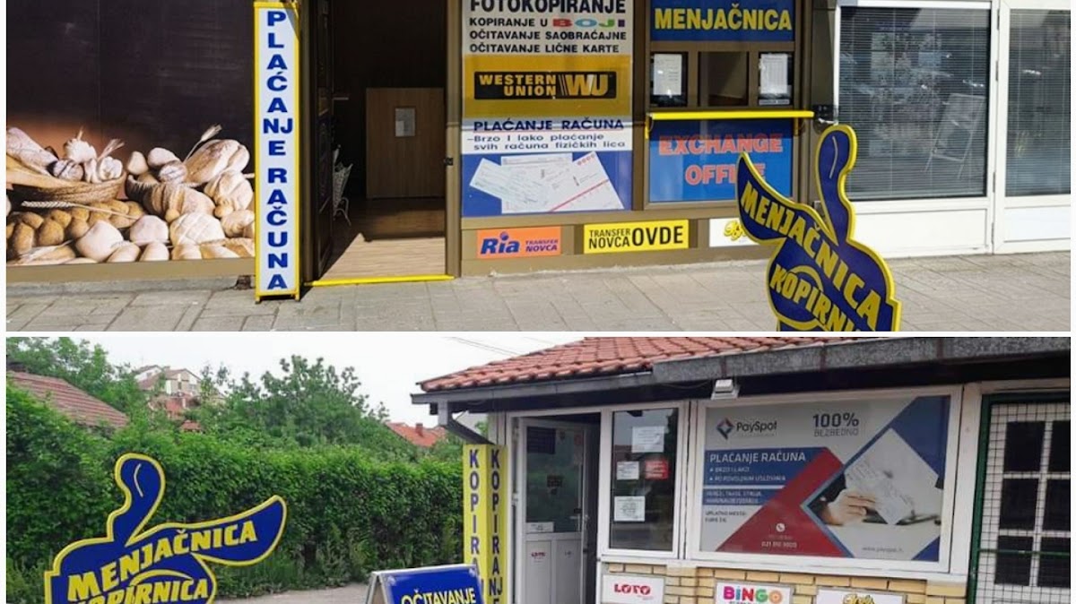 Izlog — ДРАГАН МЛАДЕНОВИЋ ПР МЕЊАЧНИЦА И ТУРИСТИЧКА АГЕНЦИЈА "ЕURO ŽIG" ЗАЈЕЧАР, Зајечар