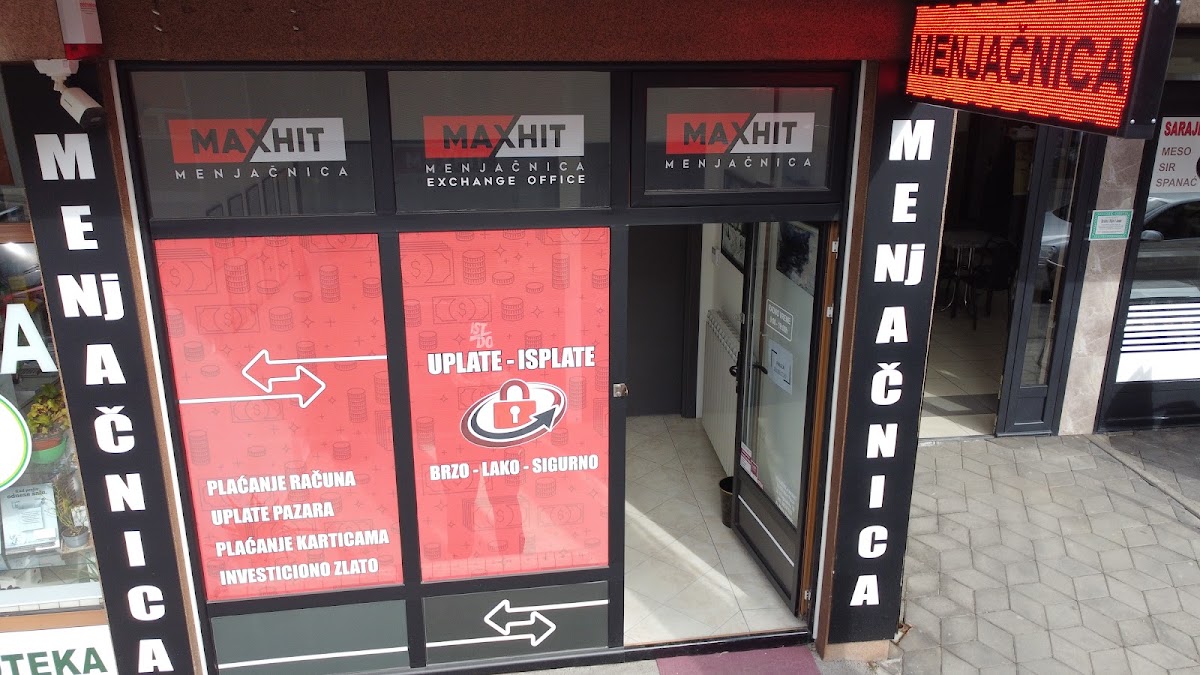 Izlog — МАХИТ БИШЕВАЦ ПРЕДУЗЕТНИК МЕЊАЧНИЦА "MAXHIT" НОВИ ПАЗАР, Нови Пазар