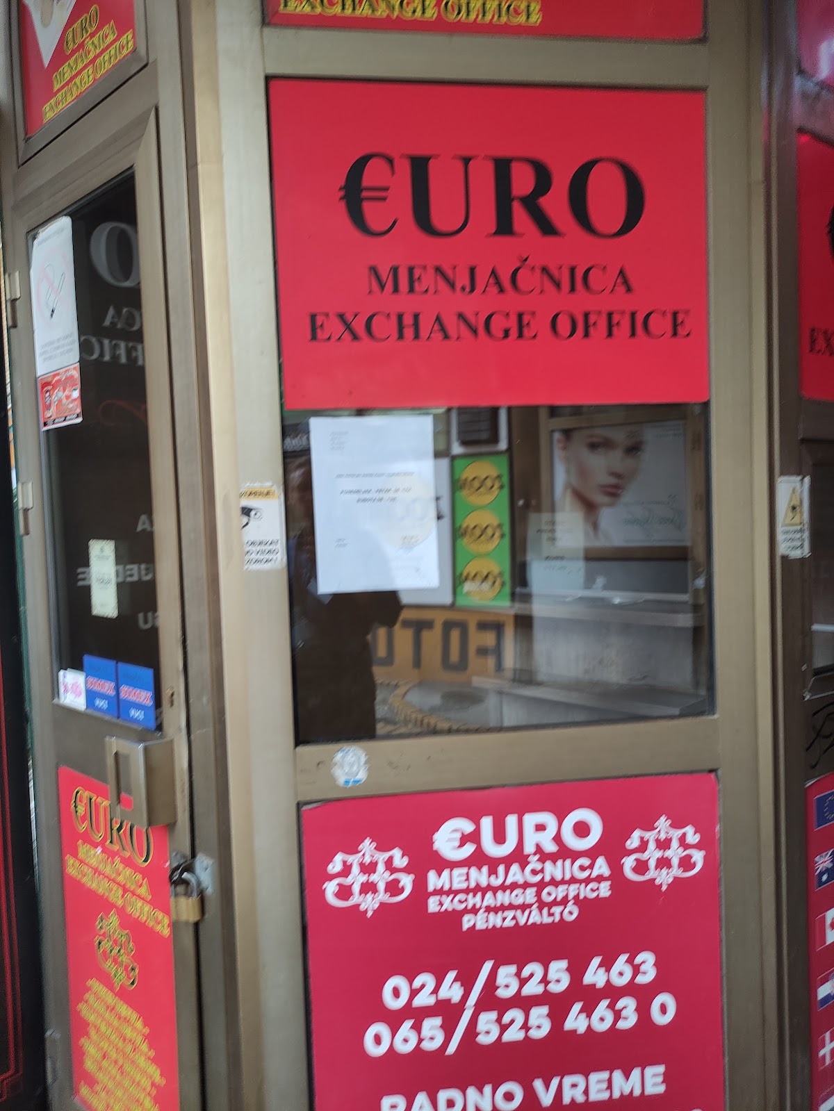 Izlog — "EURO" мењачница, Суботица